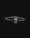 6.55 CTW Emerald Cut Lab-Grown Diamond Solitaire Bracelet
