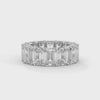 14.00 CT Emerald Cut Lab-Grown Diamond Eternity Band Ring