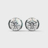2.60 CT Round Brilliant CVD Lab-Grown Diamond Bezel Set Stud Earrings