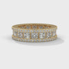 4.04 CT Princess & Round Lab-Grown Diamond Eternity Band Ring