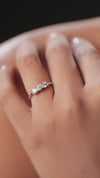 0.60 CT Total Round Lab-Grown Diamond Three-Stone Ring