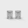2.00 CT Emerald Cut CVD Lab-Grown Diamond Stud Earrings