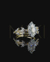 2.53 CT Marquise Cut Nature Inspired CVD Lab-Grown Diamond Engagement Ring