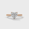 2.00 CT Heart Shape Lab-Grown Diamond Solitaire Ring