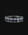 1.21 CTW Pear & Emerald Cut CVD Lab-Grown Diamond Eternity Ring