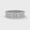 4.04 CT Princess & Round Lab-Grown Diamond Eternity Band Ring