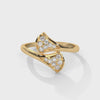 0.28 CT Round Lab-Grown Diamond Open Wrap Ring