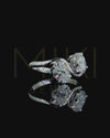 2.08 CTW Oval Cut Lab-Grown Diamond Bypass Solitaire Ring