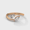 1.10 CT Marquise & Oval Lab-Grown Diamond Open Wrap Ring