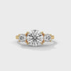 2.50 CT Total Round Lab-Grown Diamond Three Stone Ring