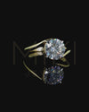 2.53 CT Round Cut CVD Lab-Grown Diamond Solitaire Twist Ring