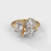 3.50 CT Multi-Shape Lab-Grown Diamond Statement Ring