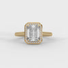 1.90 CT Emerald Cut Lab-Grown Diamond Halo Engagement Ring