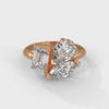 3.50 CT Multi-Shape Lab-Grown Diamond Statement Ring
